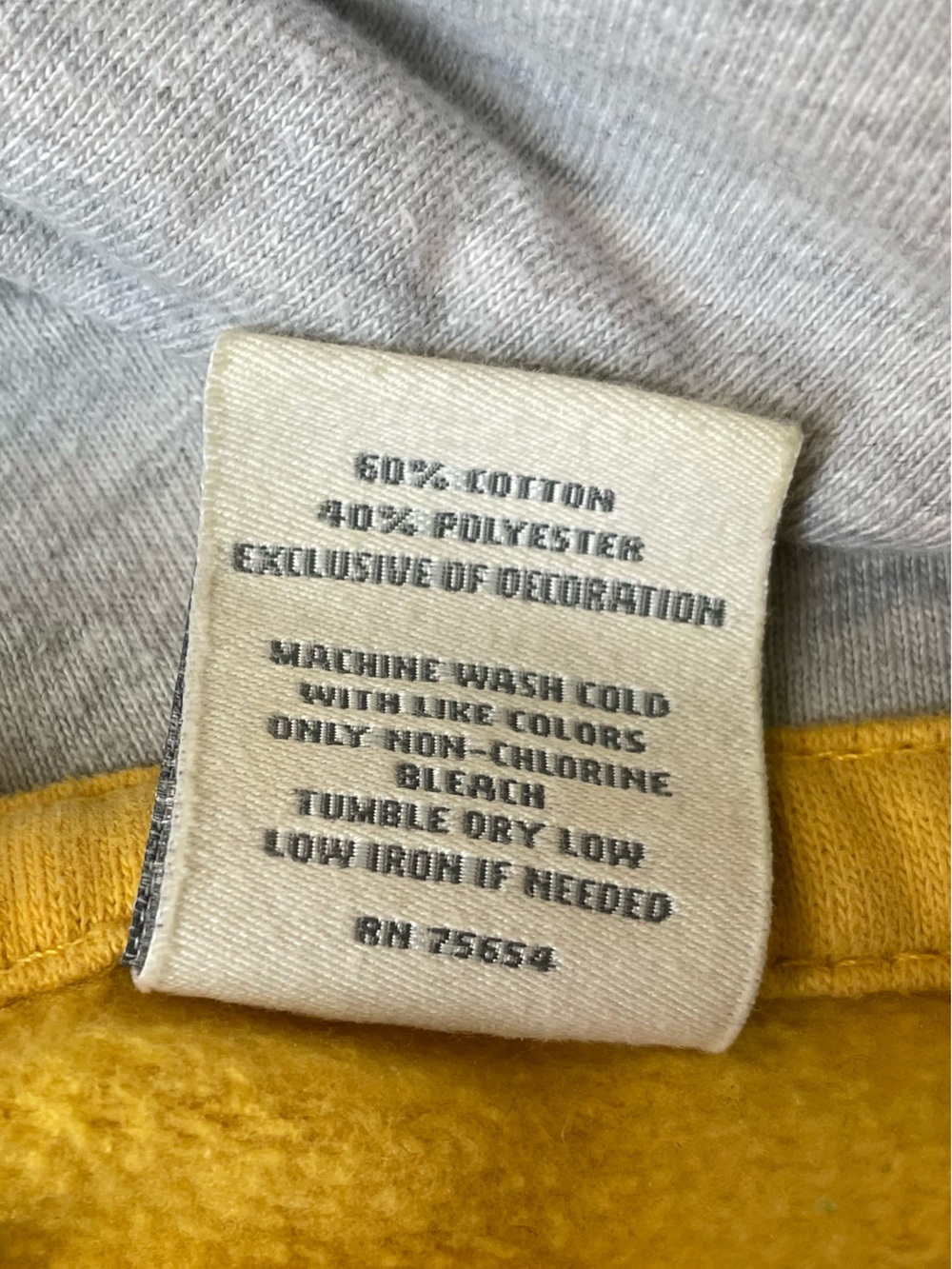 Abercrombie & Fitch Yellow Half-Zip Hoodie with Embroidered A Y2K - Picture 6 of 7